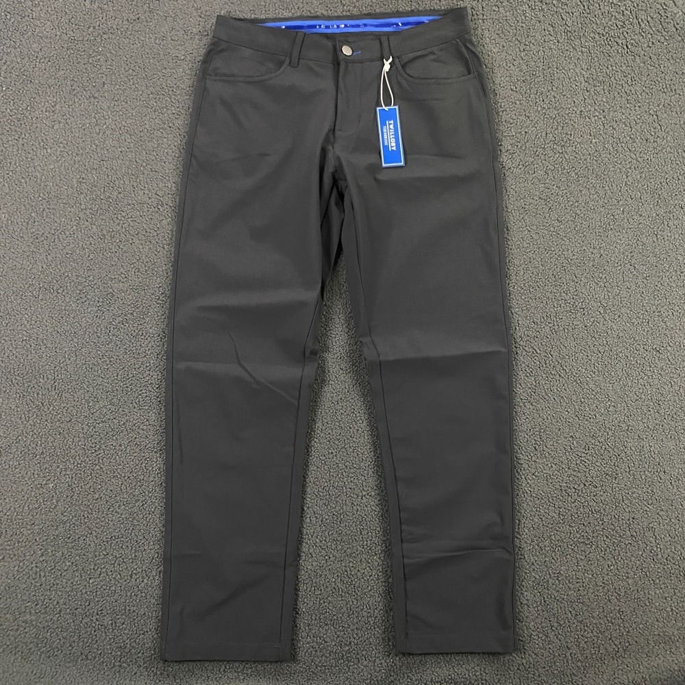 Twillory Performance Pants Men 32x30 Tailored Fit‎ Stretch Tech Golf Chino Gray
